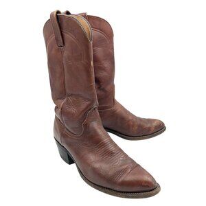 ABILENE Vintage Brown Leather Country Western Cowboy Boots Mens 9.5